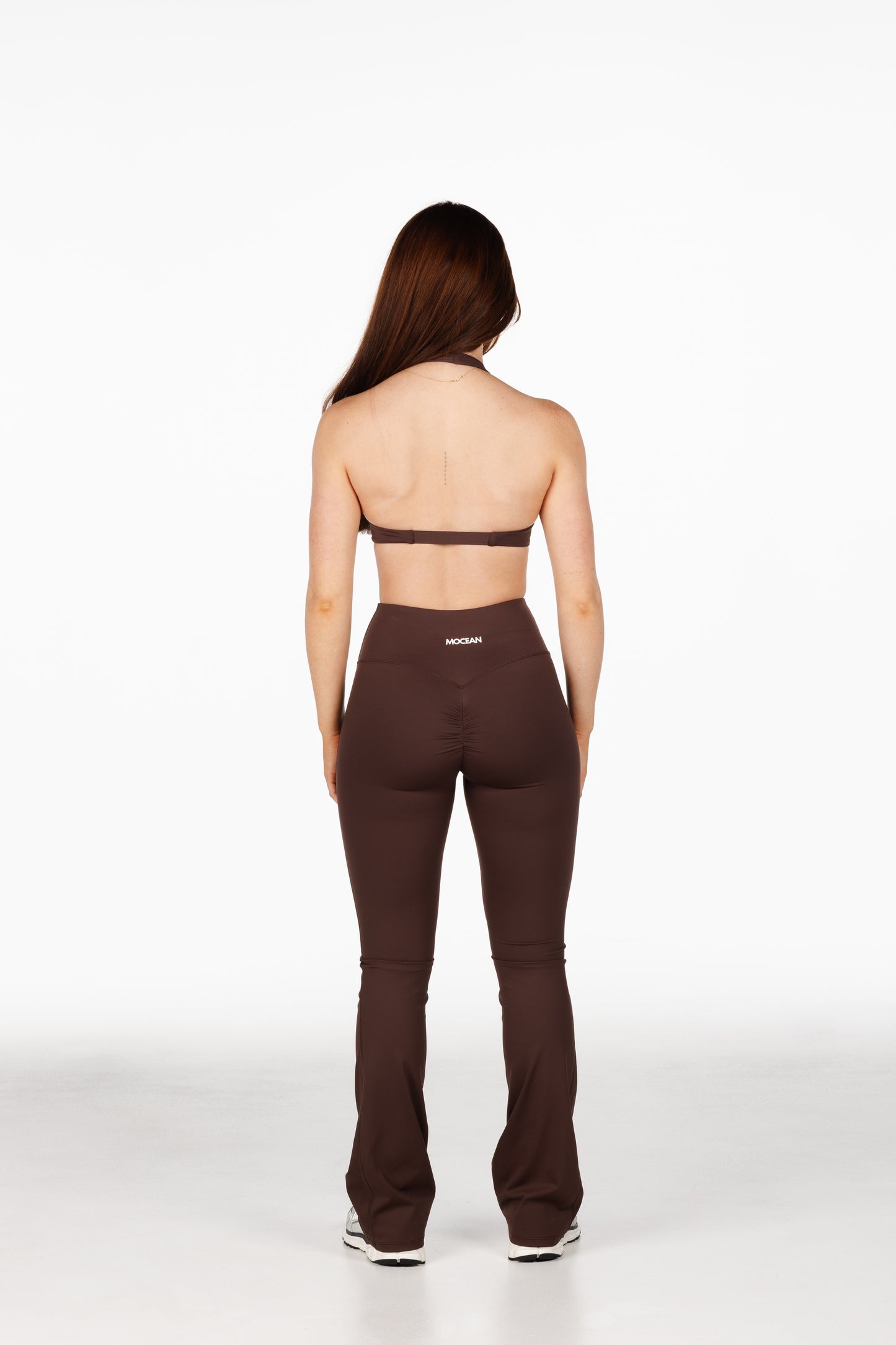 Aria Backless Twist Bra in Espresso