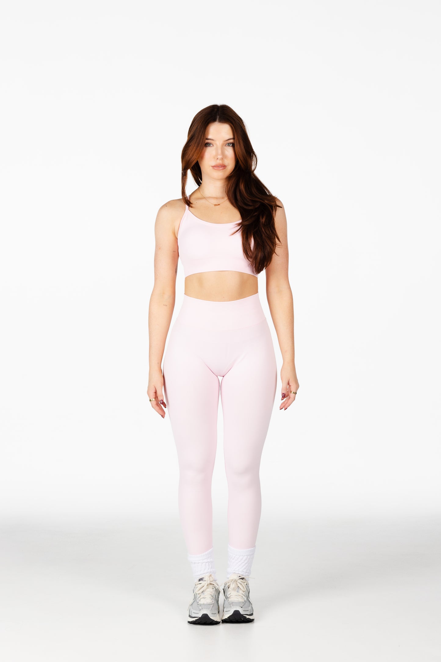 Seamless Scrunch Leggings - Baby Pink