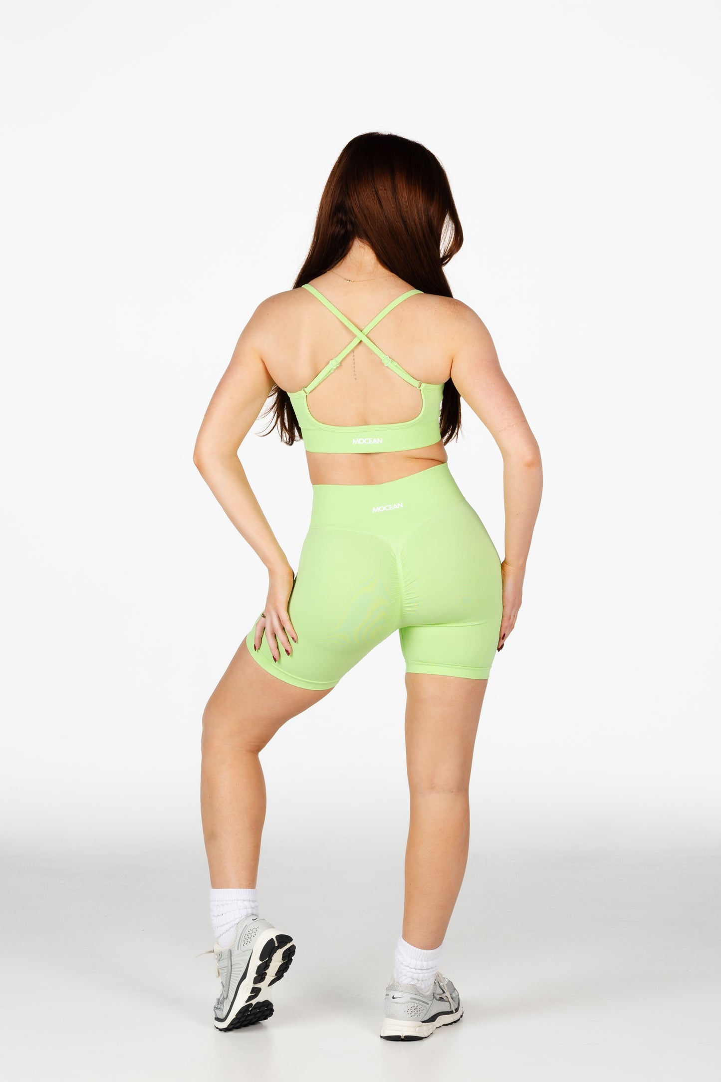 Seamless Scrunch Crop - Green